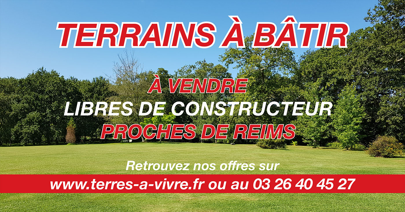 terrains a bâtir proche Reims